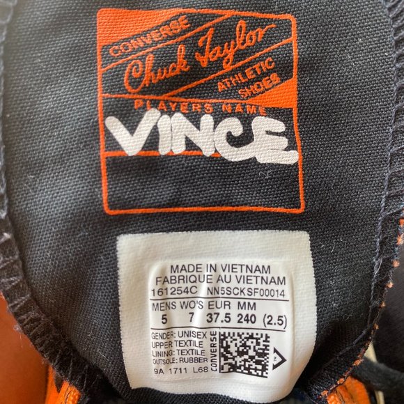 Converse X Vince Staples Chuck 70 Low Orange size 7 - Picture 3 of 7